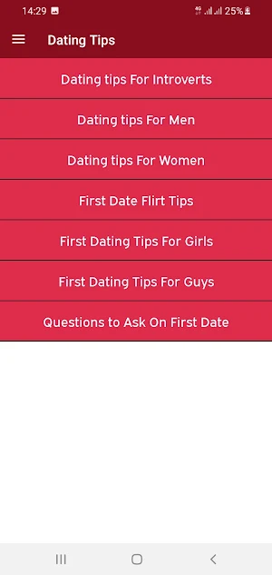 Dating Tips Screenshot 1