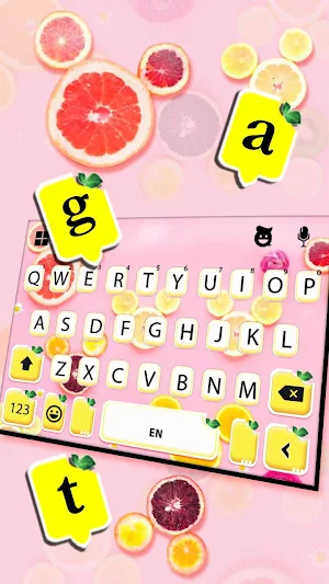 Fruity Messenger Keyboard Theme Screenshot 2