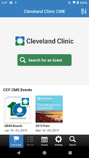 Cleveland Clinic CME Screenshot 1