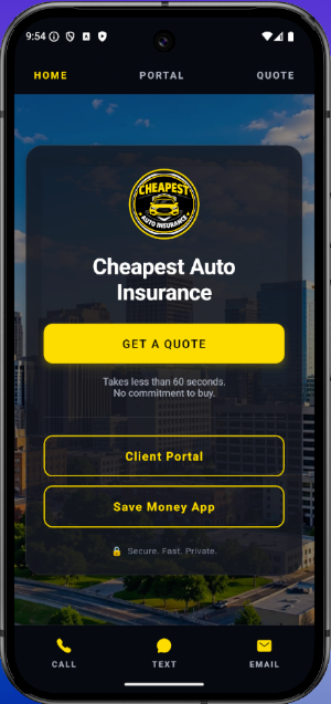 Cheapest Auto Insurance Screenshot 0