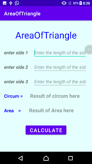 Triangle Area Screenshot 1
