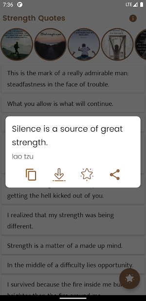 Strength Quotes and Sayings Screenshot 2