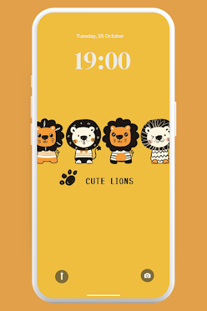 Kawaii Lion Wallpaper 4K Screenshot 0