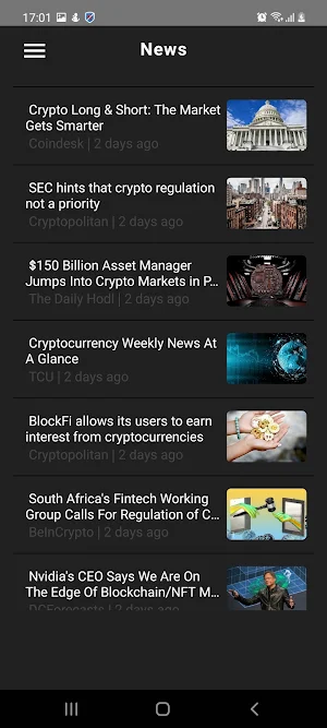 CoinFlo - Crypto Tracking And News Screenshot 1