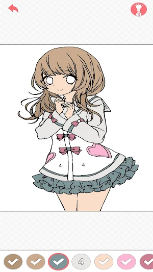 Anime Girl Color by Number Screenshot 1