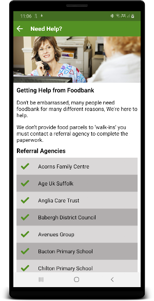Stowmarket Foodbank Screenshot 1
