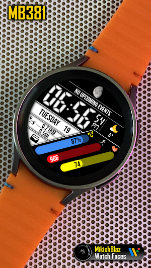 Digital Watch Face MB381 Screenshot 2