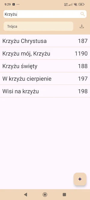 Lista pieśni Screenshot 0