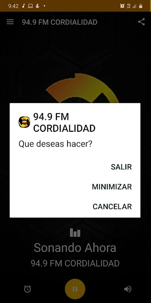 94.9 FM Cordialidad Screenshot 2