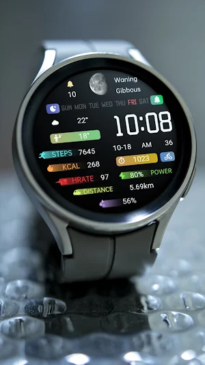 Colorful Icon Tail ZKin Watch Screenshot 3