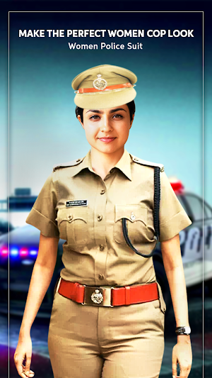 Women Police Suit Photo Editor Screenshot 0