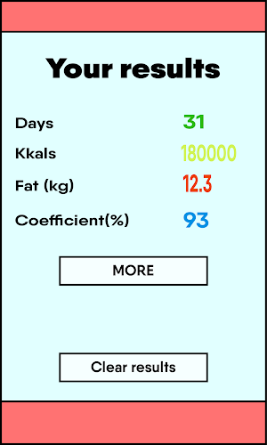 Calories Burned Calculator Screenshot 2