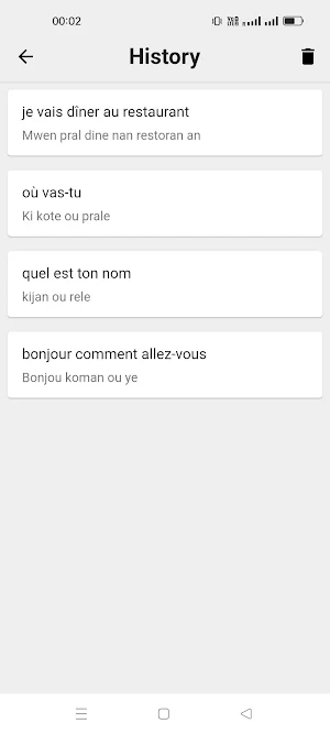 French To Haitian Translator Screenshot 2