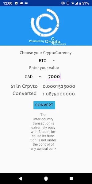CryptoConvert Screenshot 0