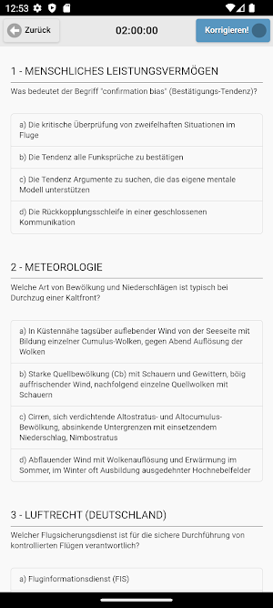 Quiz PPL(A) Deutsch Screenshot 2