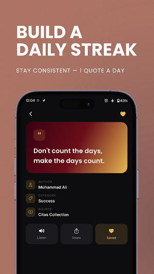 Citas – Quotes & Motivation Screenshot 1