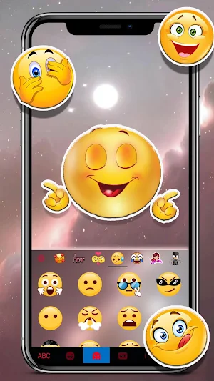 Galaxy Background Keyboard Theme Screenshot 3