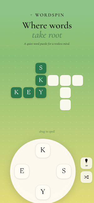 WORDSPIN: Crossword Puzzle Screenshot 0