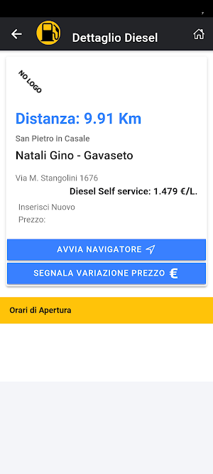 Cerca Distributori Diesel Screenshot 2