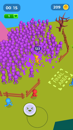 Run and Pop: 3d little people Screenshot 0