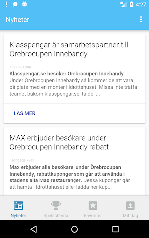 Örebrocupen Innebandy Screenshot 0