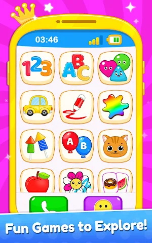 Baby Princess Phone Kids Games Screenshot 1