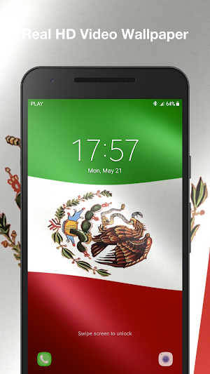 3D Mexico Flag Live Wallpaper Screenshot 2
