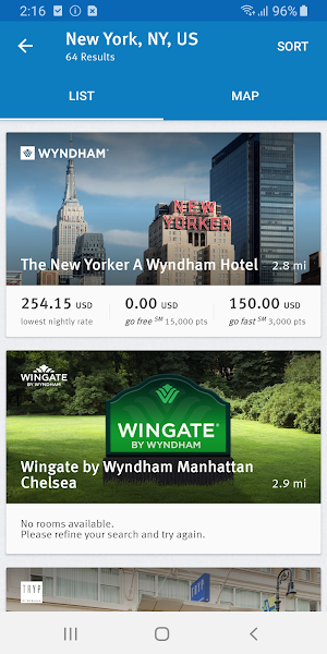 Wyndham Rewards Screenshot 1
