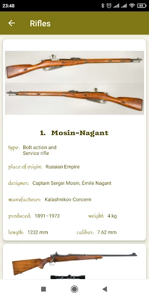Guns info Screenshot 3