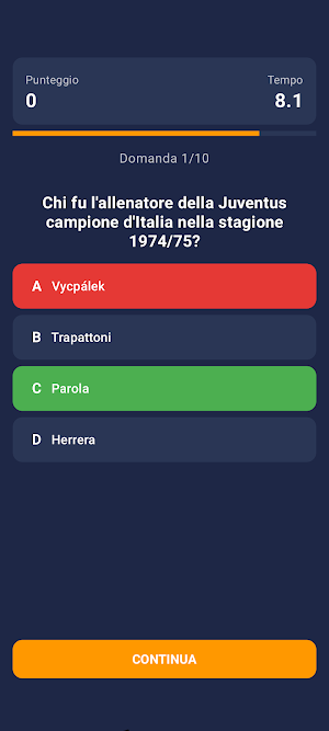 Italia Calcio Quiz Screenshot 2