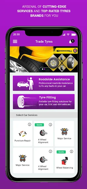 Trade Tyres Screenshot 0