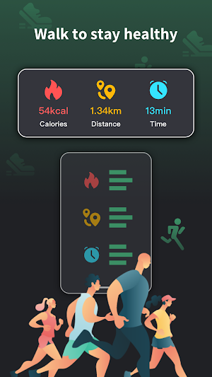 iWalking: track steps, health Screenshot 0