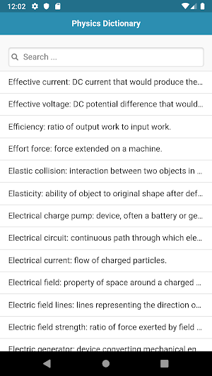 Physics Dictionary Screenshot 2