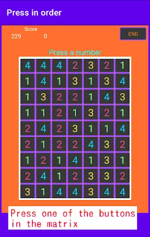 Press number in order Screenshot 1