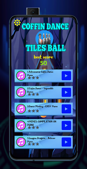 COFFIN DANCE TILES BALL 3D, Astronomia Piano Screenshot 0