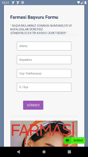 Kozmetik Başvuru Merkezi Screenshot 1