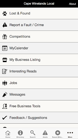 Cape Winelands Local Directory Screenshot 3