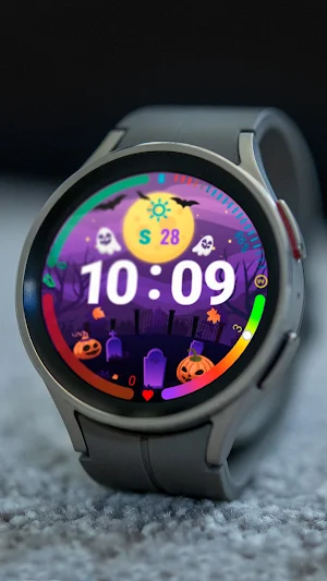 Halloween Tomb Watch Face Screenshot 3