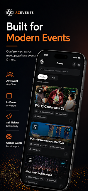 AZEvents Organizer Screenshot 1