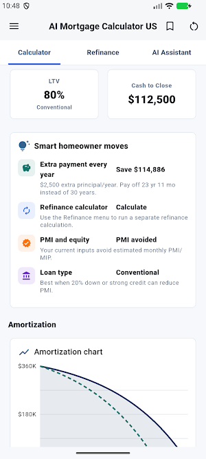 AI Mortgage Calculator US Screenshot 2