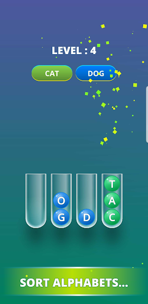 WORD TUBE : SORT PUZZLE Screenshot 0