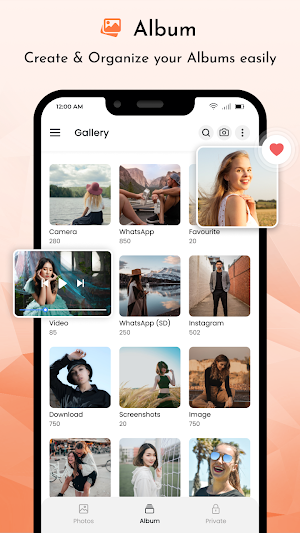 Gallery - Photo Vault, Album Screenshot 1