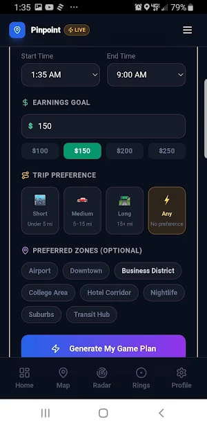 PinPoint: Driver Zone Finder Screenshot 0