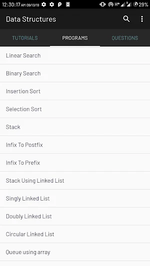 Data Structure: Tutorials, Pro Screenshot 2