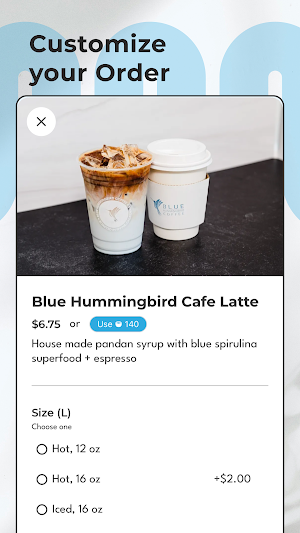 Blue Hummingbird Coffee Screenshot 2
