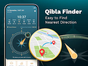 Qibla Finder: Quran, Pray Time Screenshot 0
