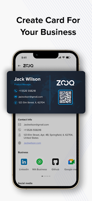Zooq - Digital Business Card Screenshot 3
