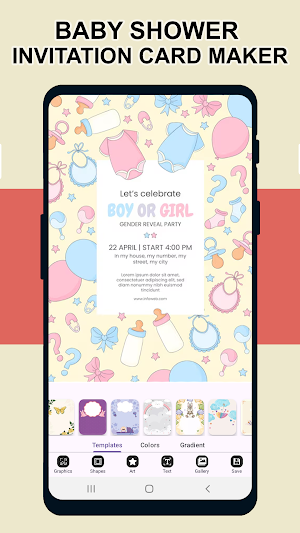 Baby Shower Invitation Card Screenshot 2