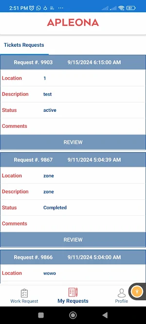 APPLEONA CAFM Screenshot 0