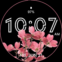 Pink Floral Watch Face